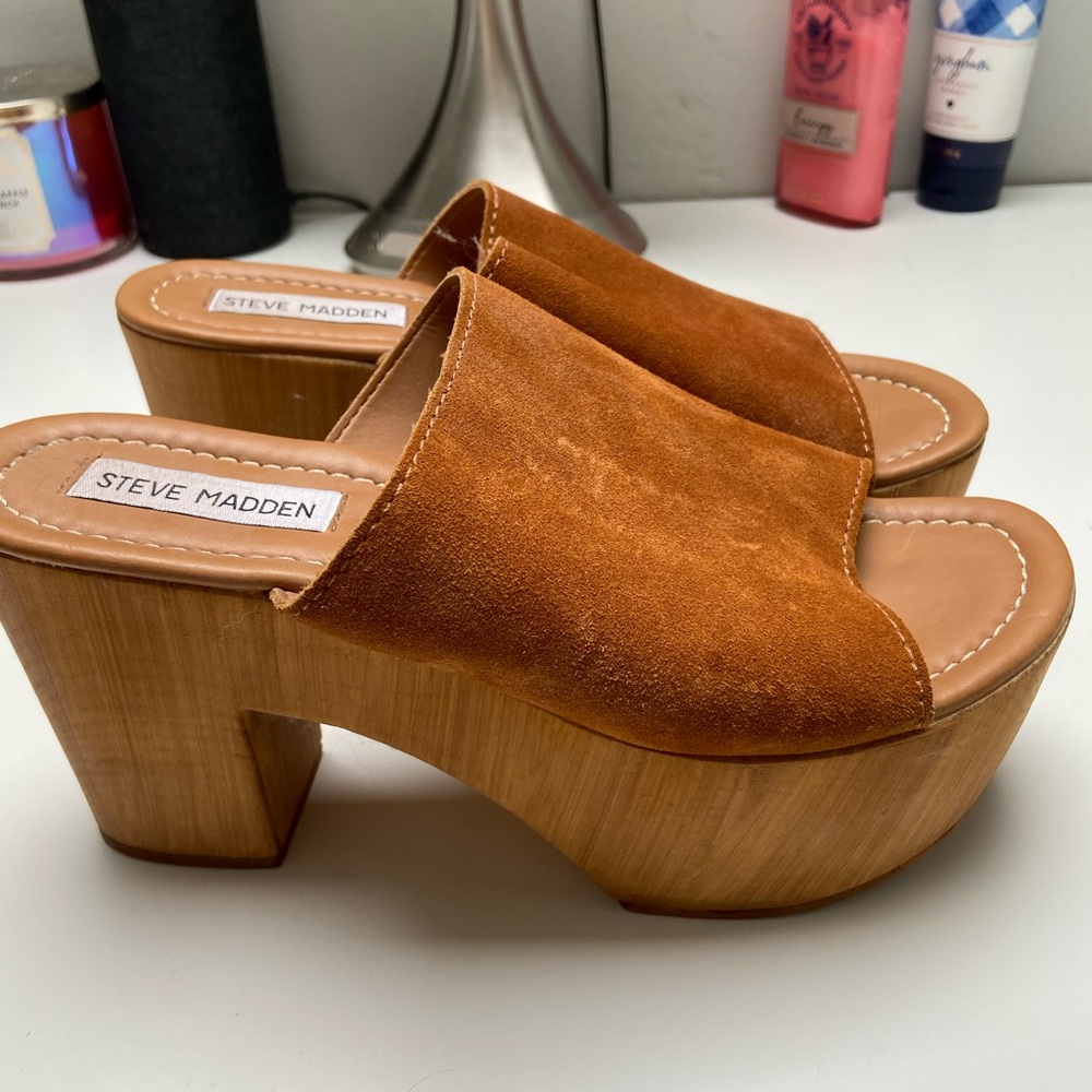 Steve Madden Chucky Heel Platform Sandals